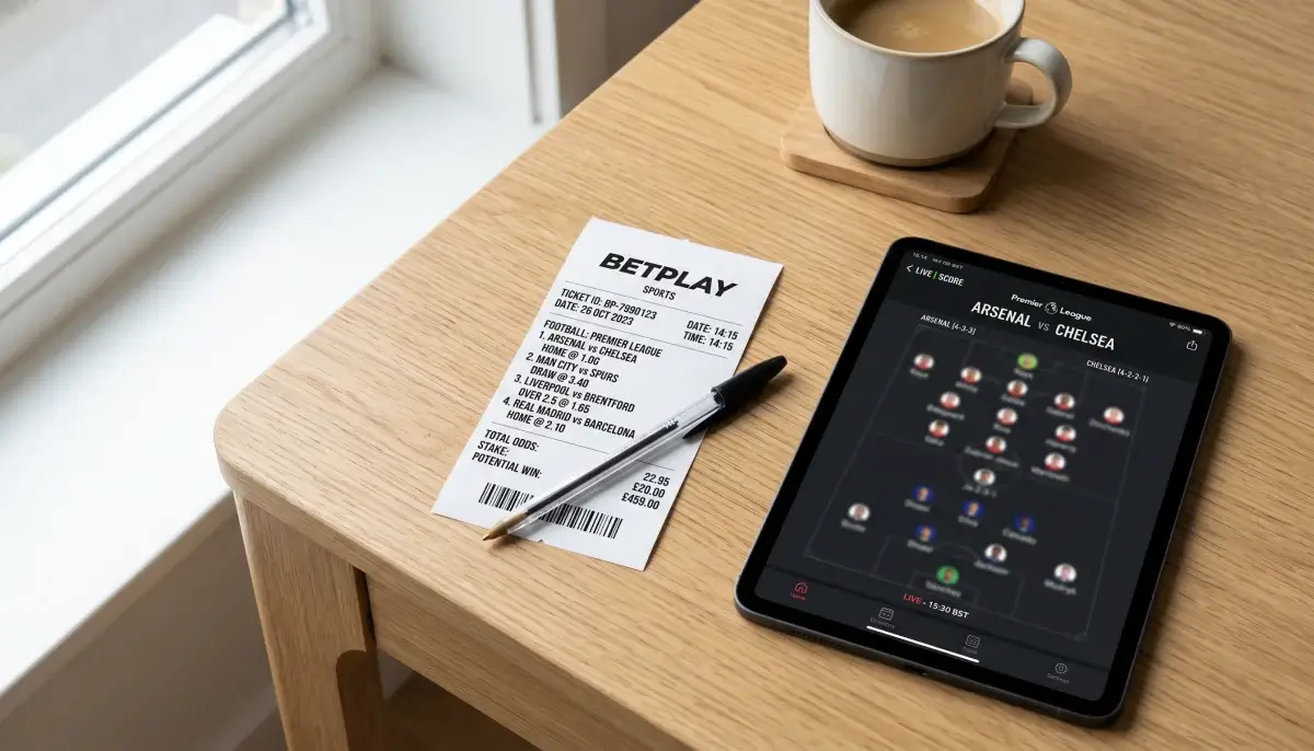 Sázkař analyzuje tiket s kombinací SOLO a AKO sázek na fotbalové zápasy